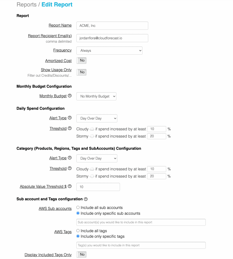 Custom Reports