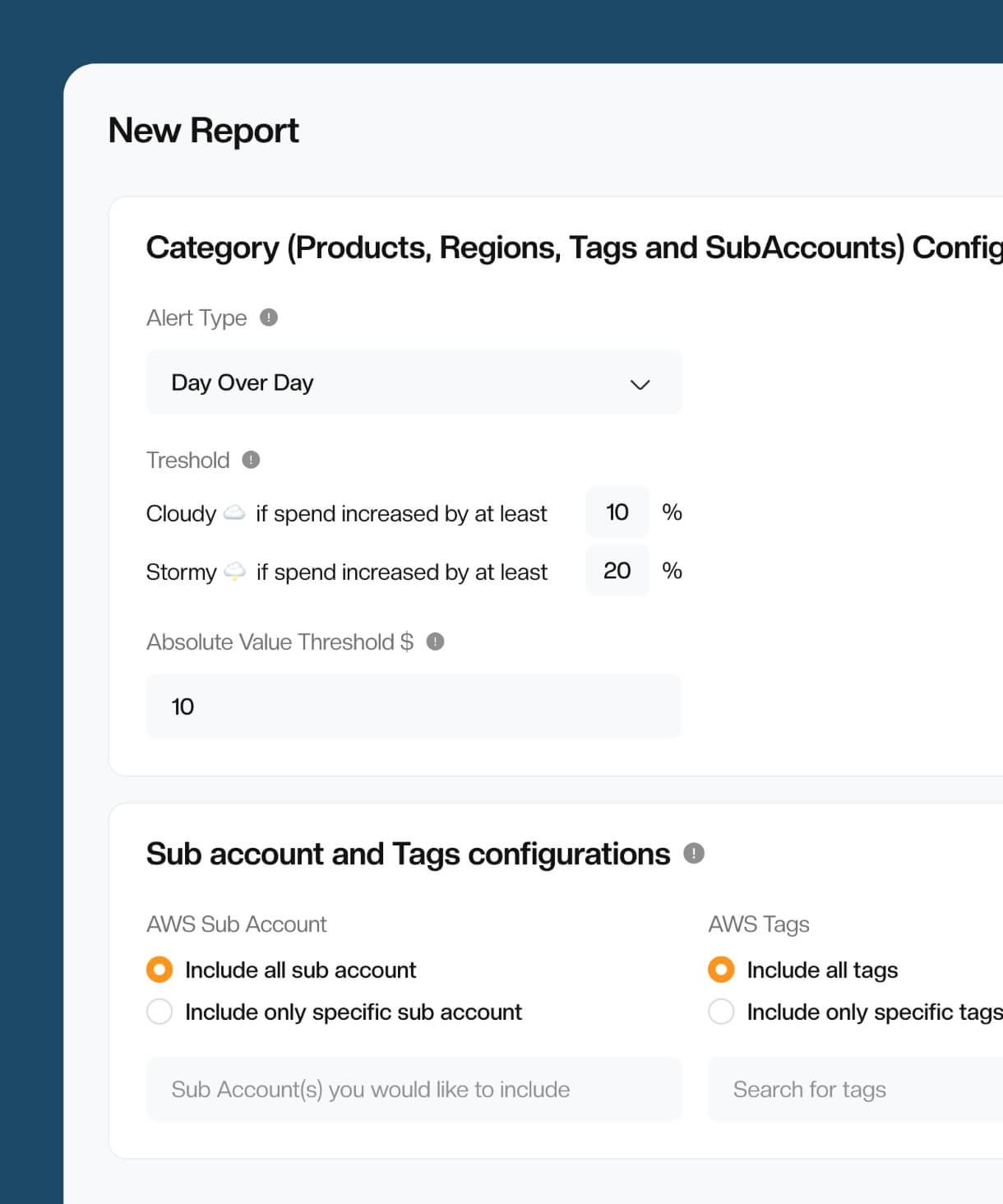 Slice and dice AWS cost report