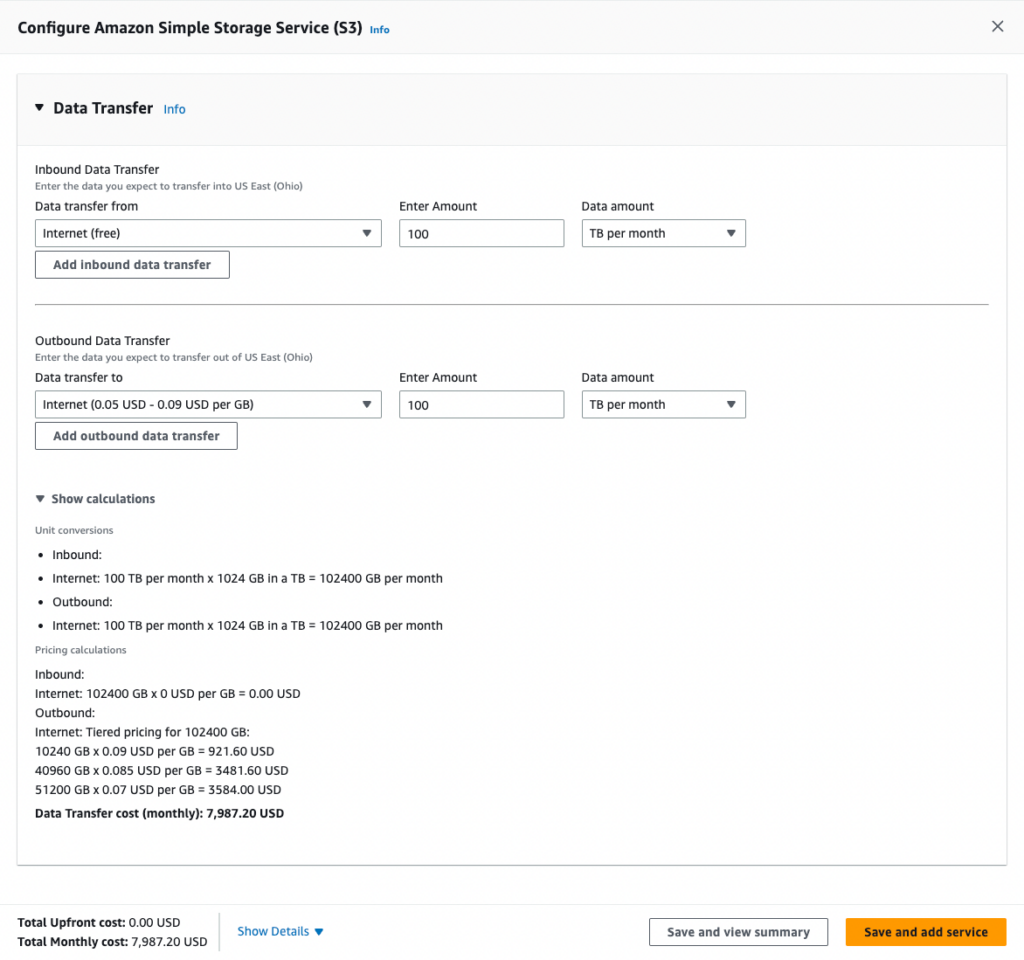 Configure Amazon Simple Storage Service